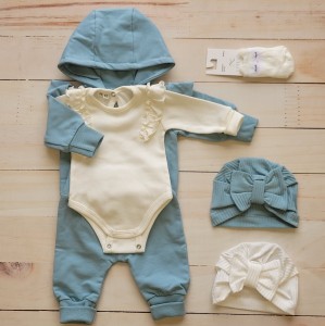 1stylizacja niemowlę noworodek wyjście ze szpitala dres 2 częściowy body dodatki wiosna lato jesień d.jpg