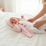 Płaszczyk włóczkowy niemowlęcy 56-86 różowy