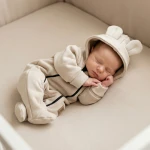 KAZUM Kombinezon z ocieplanej dresówki sand 56-86