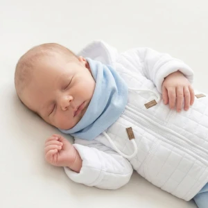 Komin bawełniany elastyczny niebieski