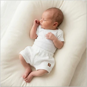 Bloomersy chłopięce muślinowe lato 56-86 białe snow