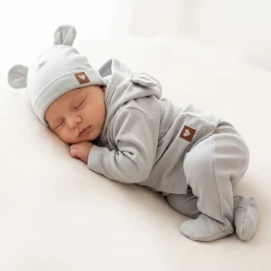 5 cz bawełniana kompletna WYPRAWKA do szpitala 50-62 szara