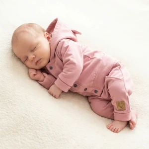 Dres z guzikami 2 cz bawełniany 56-86 różowy