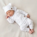 4 cz bawełniana kompletna WYPRAWKA do szpitala 50-62 biała