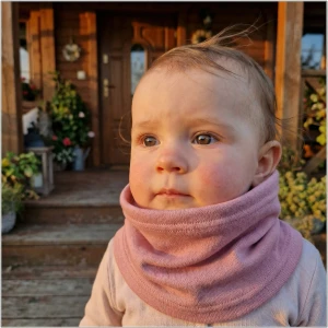 Komin bawełniany elastyczny wrzosowy