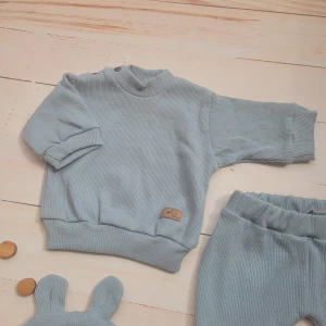 113 cz komplet niemowlę noworodek spodnie bluza czapka wyjście ze szpitala noworodek niemowlę .jpg