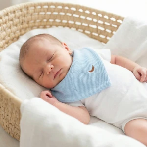 Sama apaszka prążkowana błękitna