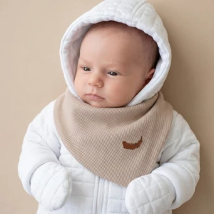 Sama apaszka prążkowana piaskowa