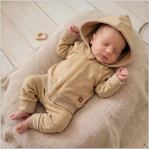 Dres niemowlęcy 2 cz bawełniany 56-86 piaskowy beżowy