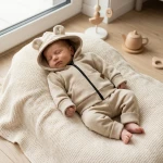 KAZUM Dres bluza + spodnie z dresówki ocieplanej 56-86 sand