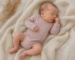 Body rosnące wraz z dzieckiem, długi rękaw  56-86 dusty pink