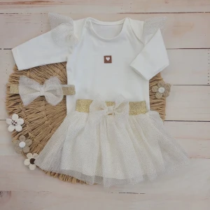 9komplet dziewczynka body opaska spódnica spódniczka elegancka wyprawka wyjście ze szpitala dziewczyn.jpg