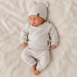 KAZUM 3 cz komplet bluza oversize + spodnie+ czapka sand glow ostatnie sztuki 80, 86
