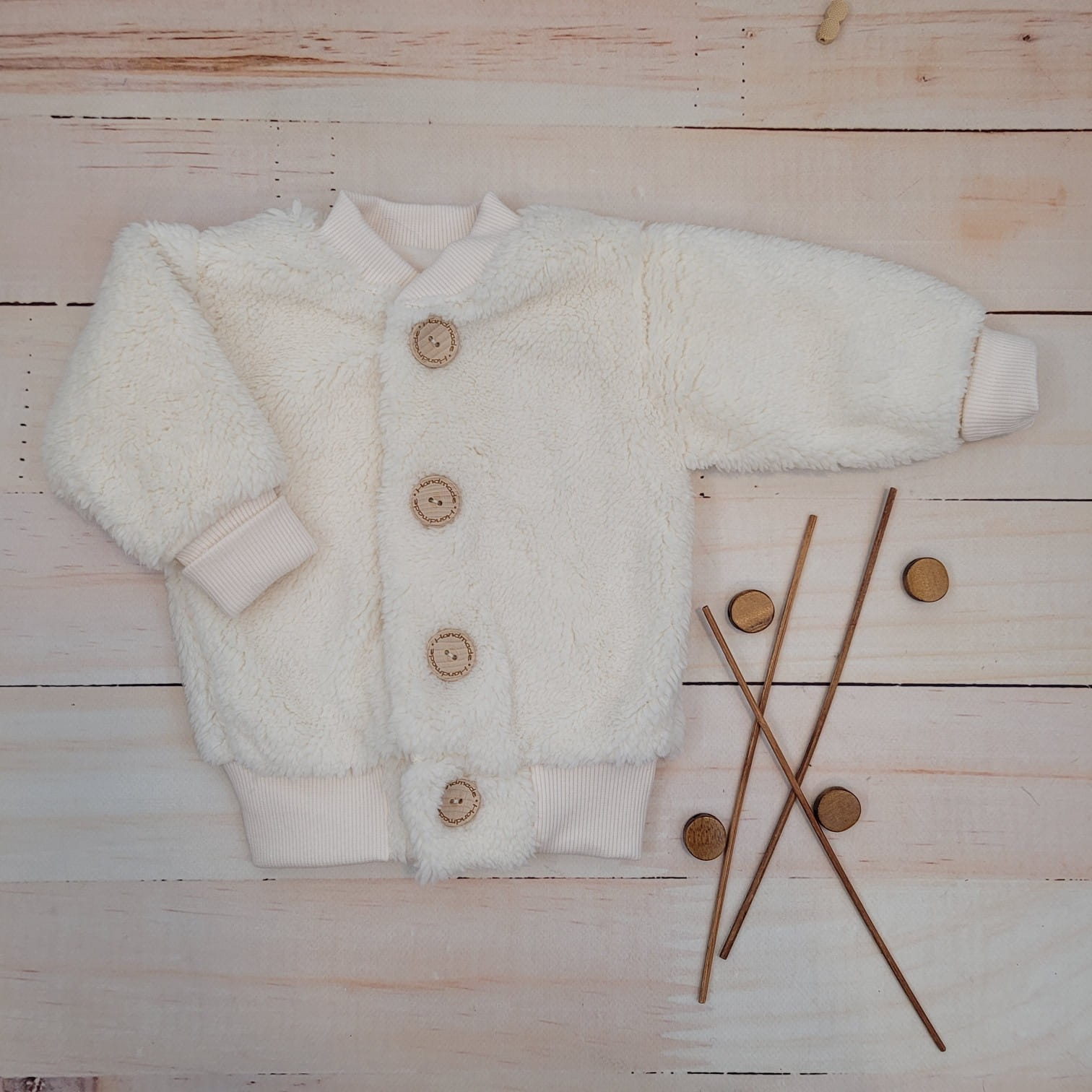 2 kurtka niemowlęca misiowa bawełniana z guzikami wiosna jesień zima.jpg